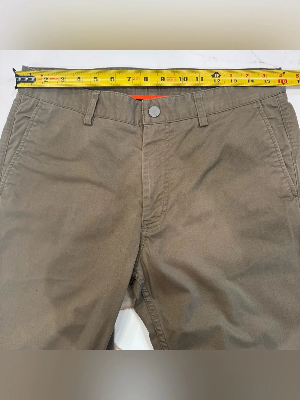 SPOKE Heroes Men’s Olive Green Chino Pants W32 L31 Build A Stretch Slim Tapered